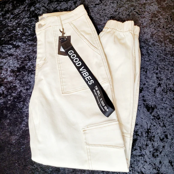 Cargo Denim Joggers - Picture 5 of 9